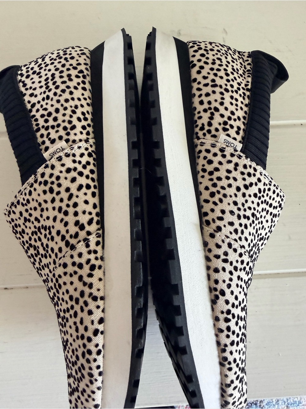 TOMS Alpargata Resident 2.0 Slip On Sneakers Cheetah Dot Patterned Size 8 - Picture 7 of 13